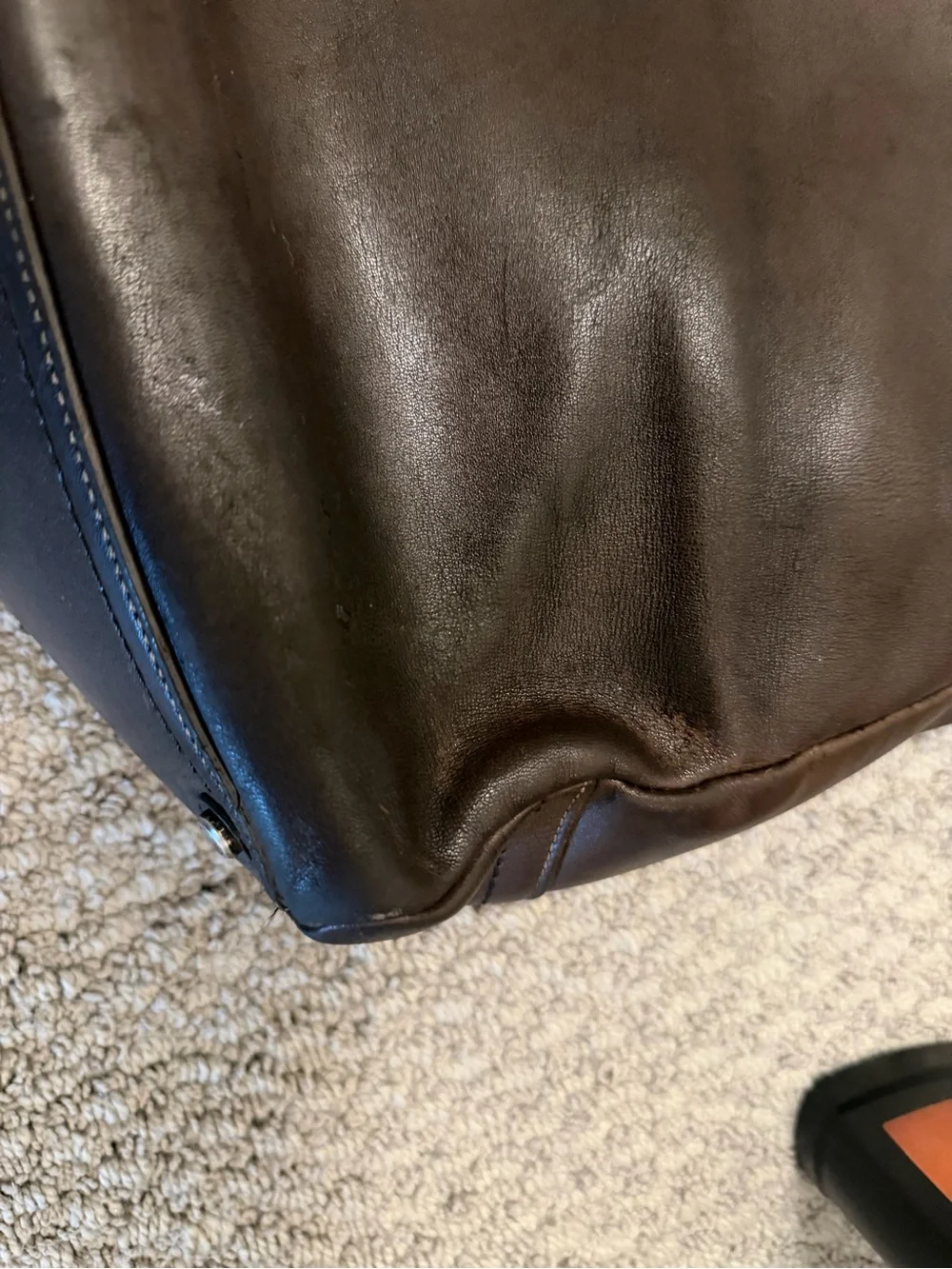 COACH Leather Messenger Bag - Brown